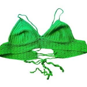 One of a kind handmade crochet crop top